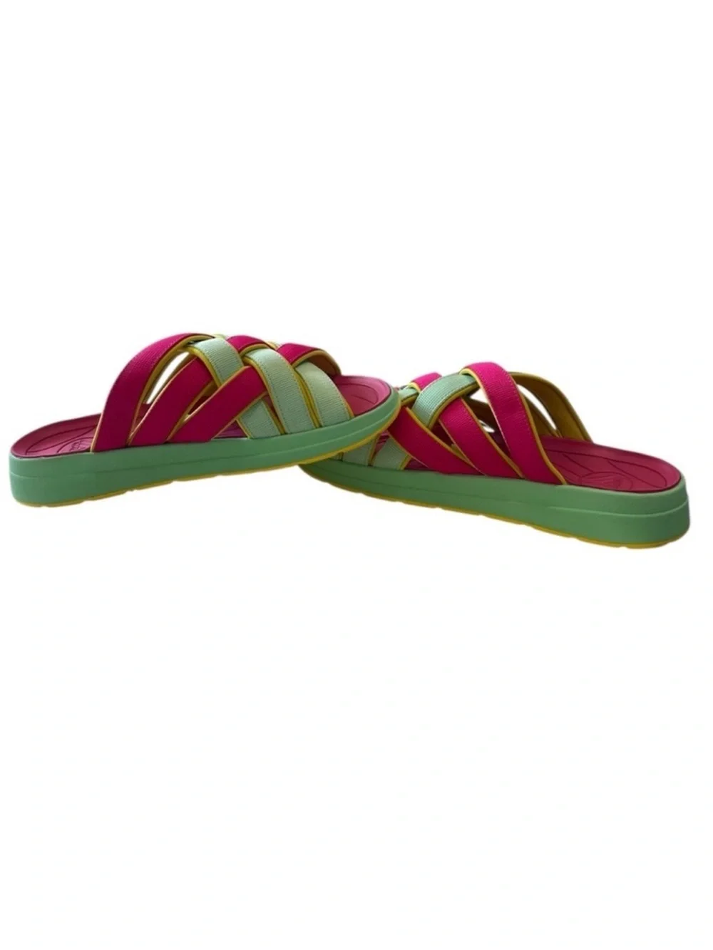 Malibu Sandals Zuma LX Woven Slide Arch Support Cushioned Size 10